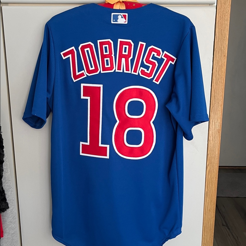 Majestic Royal Blue Cubs Baseball Shirt